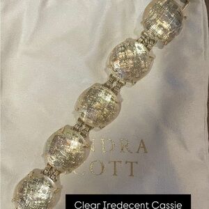 Kendra Scott Clear Iridescent Cassie Bracelet
